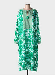 Rochie lungă mâneci lungi mâneci lungi verde V.DE.VINSTER femme