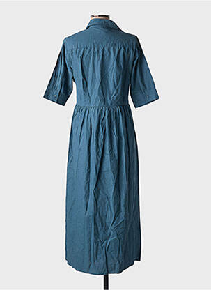 Rochie midi mâneci scurte mâneci scurte albastru MARLO femeie