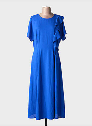 Rochie midi croială fluidă mâneci scurte albastru ESSENTIEL ANTWERP femeie