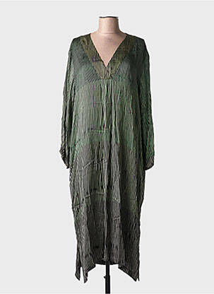 Rochie midi mâneci lungi mâneci lungi verde NOUS ANTWERP femeie