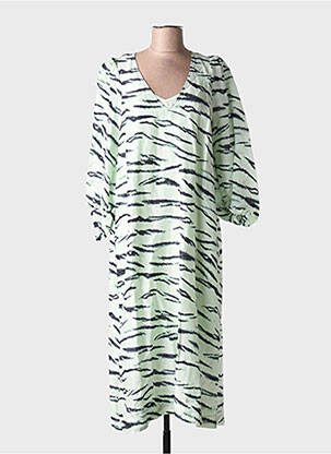 Rochie midi mâneci lungi mâneci lungi verde SECOND FEMALE femeie