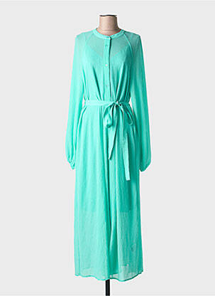 Rochie lungă mâneci lungi mâneci lungi verde ESSENTIEL ANTWERP femeie