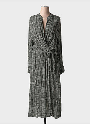 Rochie lungă mâneci lungi mâneci lungi negru DIEGA femeie