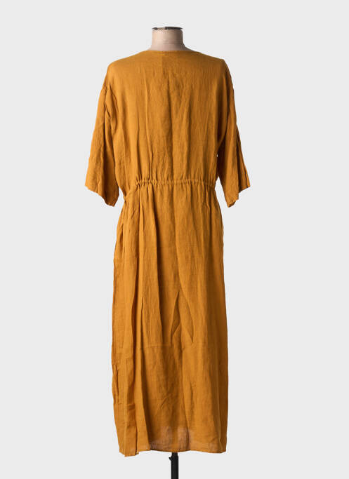 Rochie lungă galben HARTFORD femeie