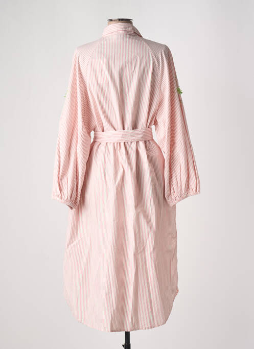 Rochie midi roz ESSENTIEL ANTWERP femeie