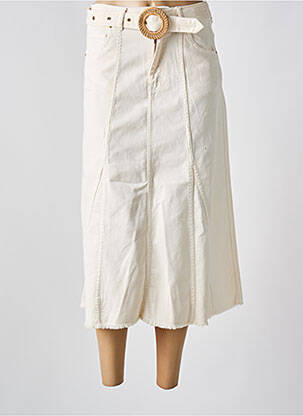 Fustă lungă bej BA&SH femeie