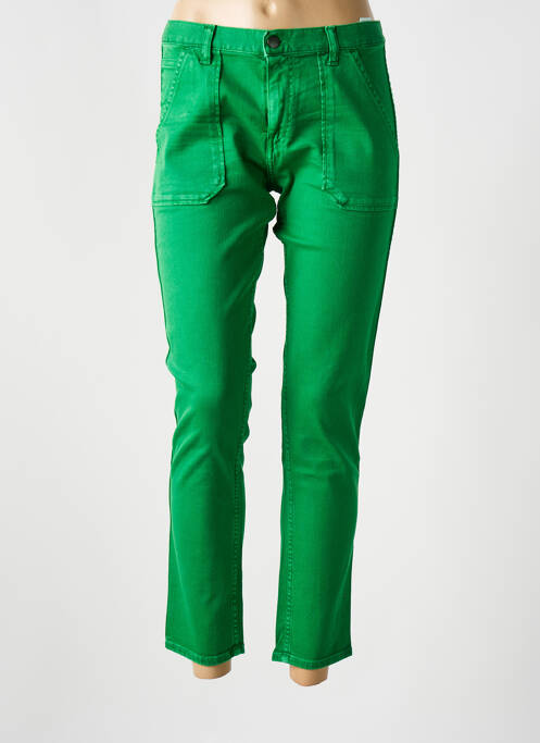 Blugi cu croială slim talie joasă talie joasă verde ACQUAVERDE femme
