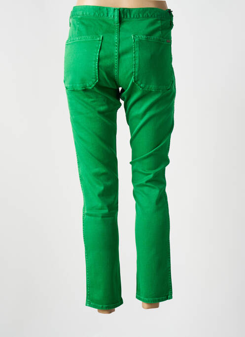 Blugi cu croială slim talie joasă talie joasă verde ACQUAVERDE femme