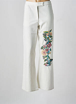 Blugi cu croială slim bej V.DE.VINSTER femeie