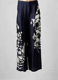 Pantalon larg talie cu cleme talie înaltă albastru CHLOÉ STORA femme