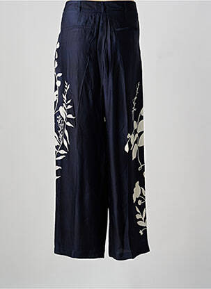 Pantalon larg talie cu cleme talie înaltă albastru CHLOÉ STORA femeie