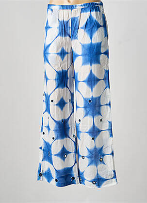 Pantalon larg albastru V.DE.VINSTER femeie