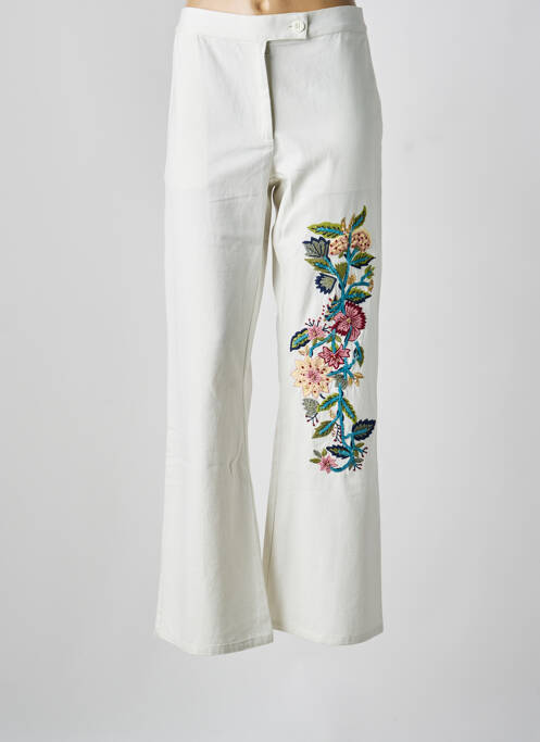 Blugi cu croială slim bej V.DE.VINSTER femeie