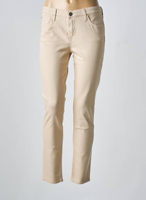 Blugi cu croială slim bej LEE femeie