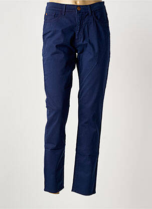 Pantalon slim țesătură poplin mărime normală albastru TRUSSARDI JEANS femeie
