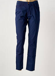 Pantalon slim țesătură poplin mărime normală albastru TRUSSARDI JEANS femme