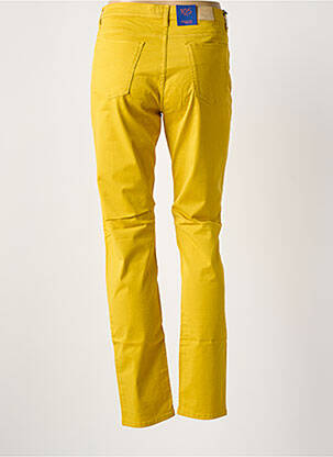 Pantalon slim țesătură poplin mărime normală galben TRUSSARDI JEANS femeie