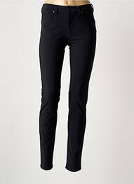 Pantalon slim țesătură poplin mărime normală negru RAFFAELLO ROSSI femme