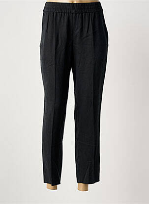 Pantalon drept țesătură poplin mărime normală negru HUGO BOSS femeie