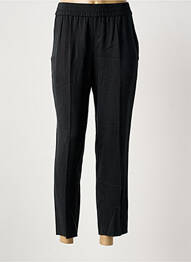 Pantalon drept țesătură poplin mărime normală negru HUGO BOSS femme