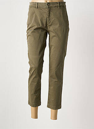 Pantalon 7/8 elasticitate mărime normală verde ZAPA femeie