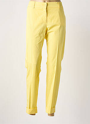 Pantalon chino galben RAFFAELLO ROSSI femeie