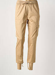 Pantalon 7/8 țesătură poplin mărime normală bej AERONAUTICA femme