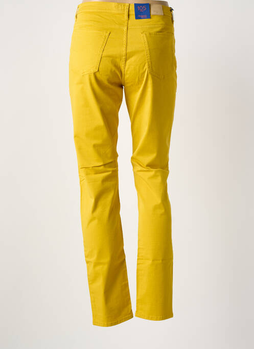 Pantalon slim galben TRUSSARDI JEANS femeie