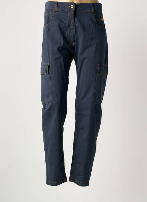 Pantalon slim albastru AERONAUTICA femeie