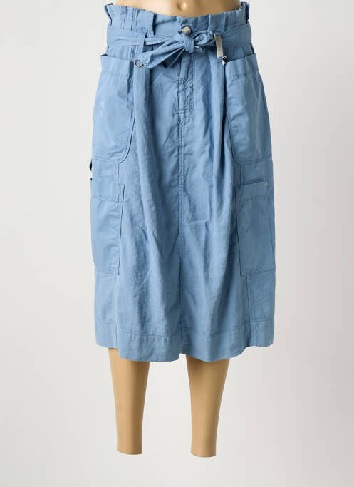 Fustă midi albastru HICH USE femeie