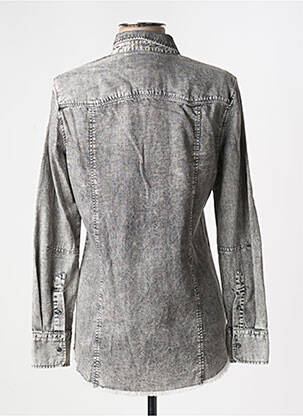 Cămașă croială cambrată mâneci lungi gri TRUSSARDI JEANS femeie