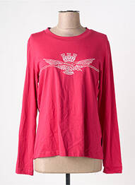 Tricou mâneci lungi mâneci lungi roz AERONAUTICA femme
