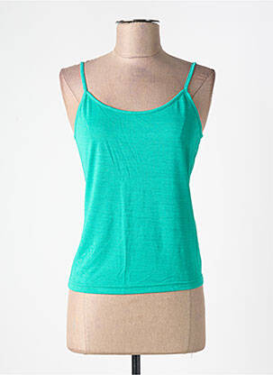 Tricou croială cambrată bretele subțiri verde CHACOK femeie