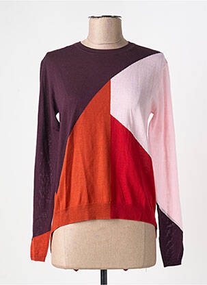 Pulover croială dreaptă mâneci lungi violet HIGH femeie