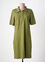 Rochie midi mâneci scurte mâneci scurte verde AERONAUTICA femeie