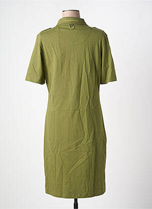 Rochie midi mâneci scurte mâneci scurte verde AERONAUTICA femeie