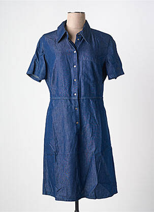 Rochie midi mâneci scurte mâneci scurte albastru TRUSSARDI JEANS femeie