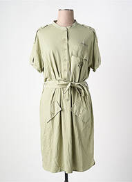 Rochie midi mâneci scurte mâneci scurte verde AERONAUTICA femme