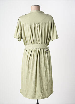 Rochie midi mâneci scurte mâneci scurte verde AERONAUTICA femeie