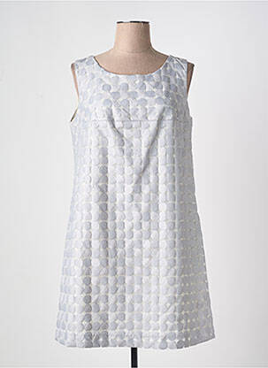 Rochie scurtă gri LUNA 24 femeie