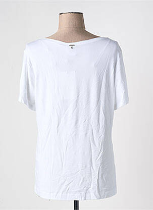 Tricou serigrafie flockată mâneci scurte alb AIRFIELD femeie