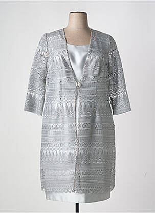 Set rochie tip jachetă lejeră gri SONIA PENA femeie