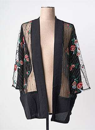 Jachete kimono guler în v negru MULTIPLES femeie
