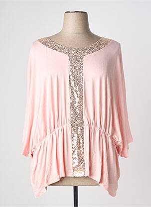 Tunică mâneci lungi roz MULTIPLES femeie