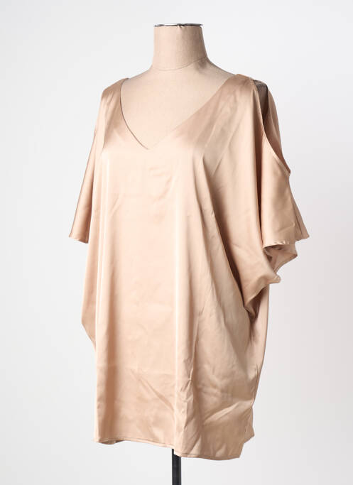 Tunică mâneci scurte bej MULTIPLES femeie