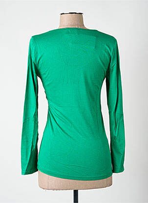 Tricou mâneci lungi mâneci lungi verde MULTIPLES femeie
