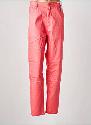 Blugi cu croială slim roz QUATRE VINGT JOURS femeie