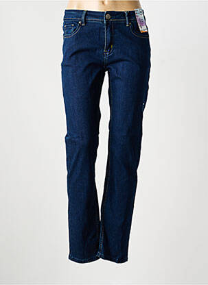 Blugi cu croială slim albastru QUATRE VINGT JOURS femeie