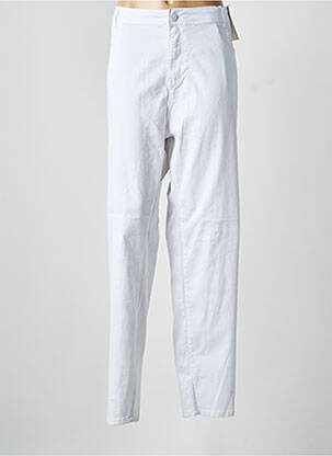 Blugi cu croială slim alb QUATRE VINGT JOURS femeie