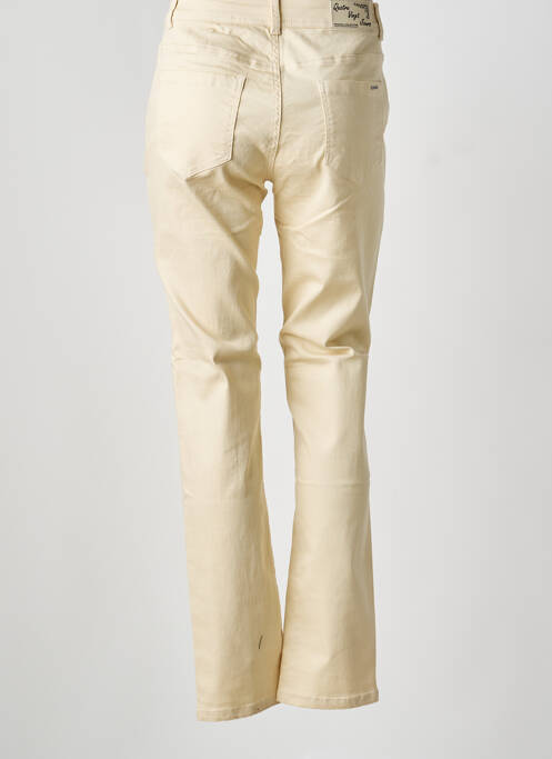 Blugi cu croială slim bej QUATRE VINGT JOURS femeie